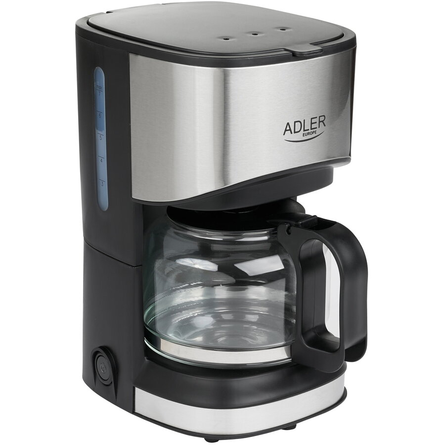 Cafetiera cu Filtru AD 4407 Rezervor Apa 0.7L 550W Negru/Inox