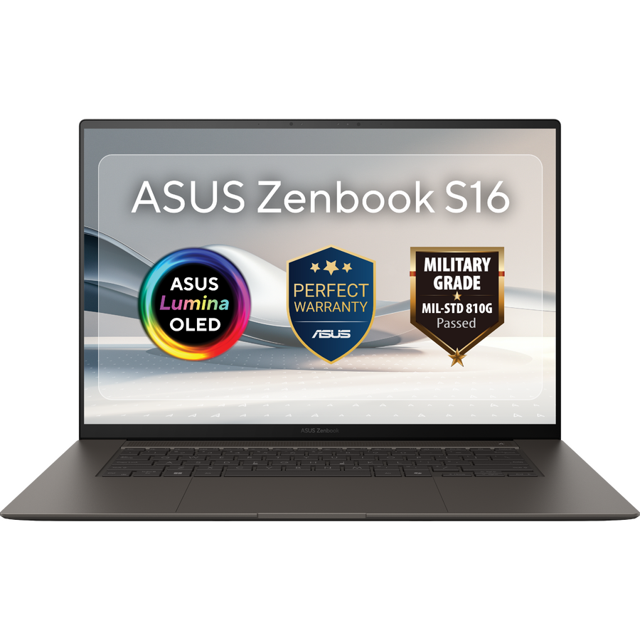 Laptop Zenbook S16 3K 16 inch AMD Ryzen AI 9 HX 370 32GB 2TB SSD Windows 11 Zumaia Gray