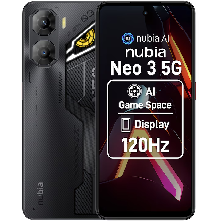 Telefon mobil Neo 3 256GB 8+12GB RAM Dual Sim 5G Shadow Black