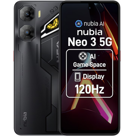 Telefon mobil NUBIA Neo 3 256GB 8+12GB RAM Dual Sim 5G Shadow Black
