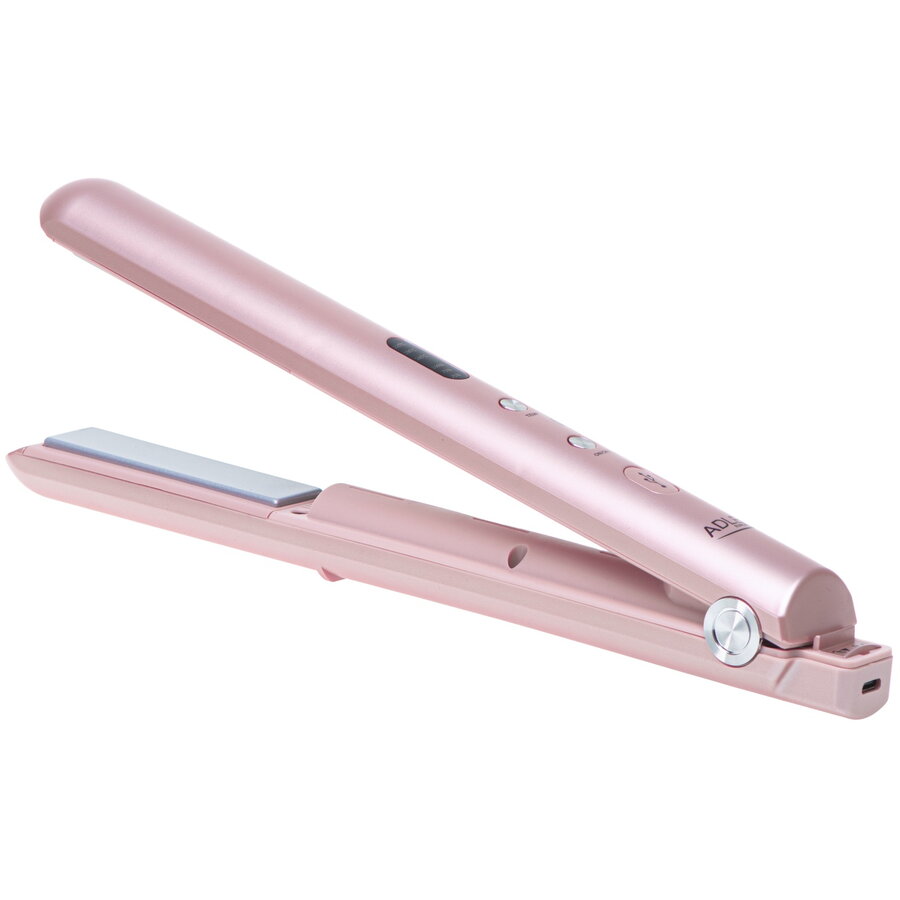 Placa de Indreptat Parul AD 2327 3 Setari de Temperatura Afisaj LED Incarcare USB Roz