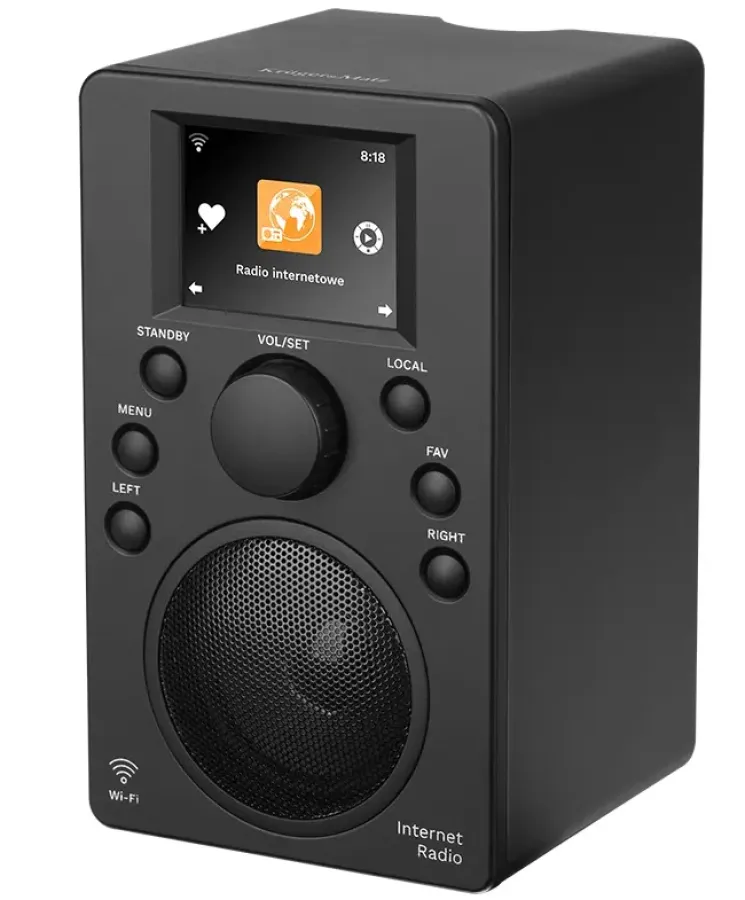 Radio Internet Kruger&Matz KM0818.1 Putere RMS 2W Wi-Fi Bluetooth Negru