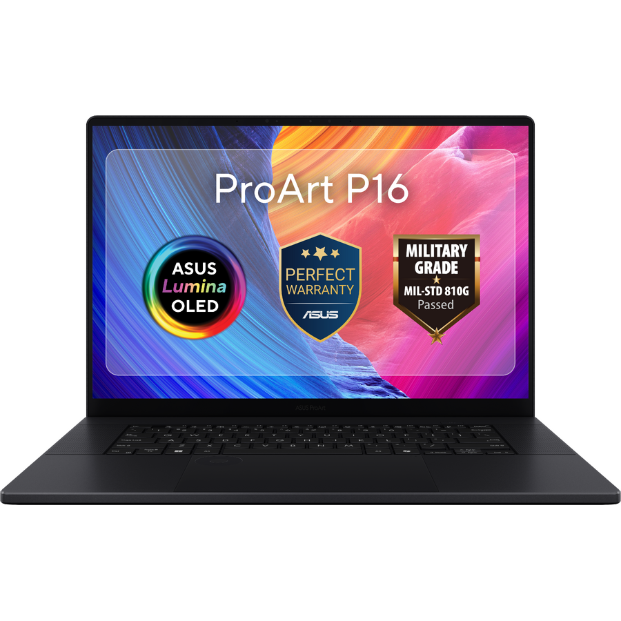 Laptop ProArt P16 H7606WW-SE009X Ryzen AI 9 HX 370 16inch OLED Touch 4K 120Hz 64GB 2TB Windows 11 Pro AI RTX5080 Negru