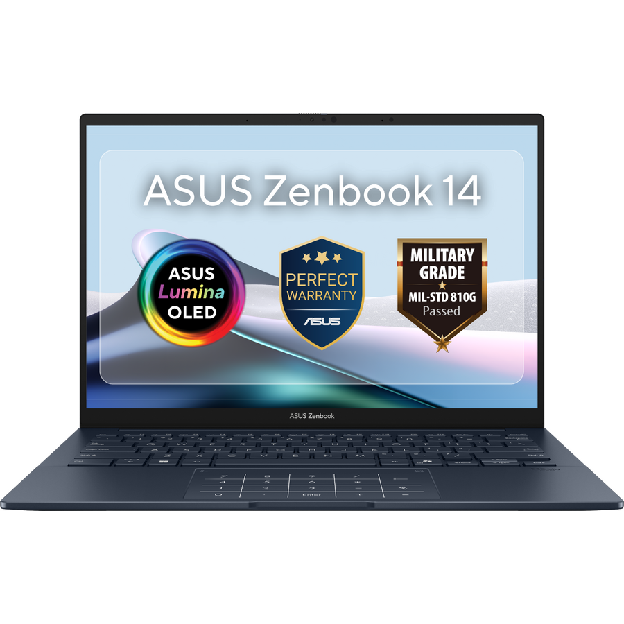 Laptop Zenbook 14 UX3405CA 3K 14 inch Intel Core Ultra 9 285H 16GB 1TB SSD Windows 11 Pro Ponder Blue