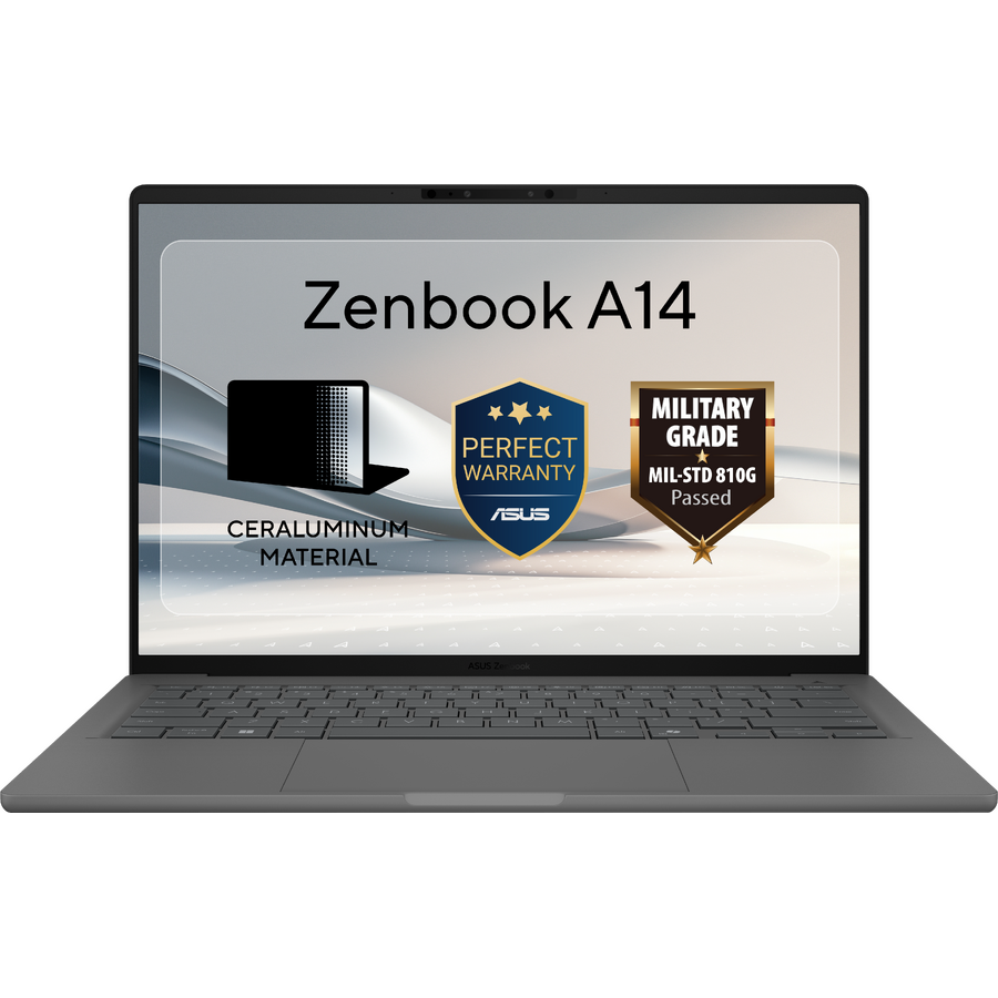 Laptop Zenbook A14 WUXGA 14 inch Qualcomm Snapdragon 32GB 1TB SSD Windows 11 Home Iceland Gray