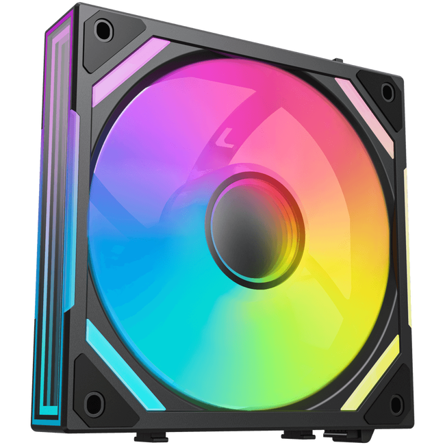Ventilator Wing Boost 4 PWM Reverse RGB 120mm Negru