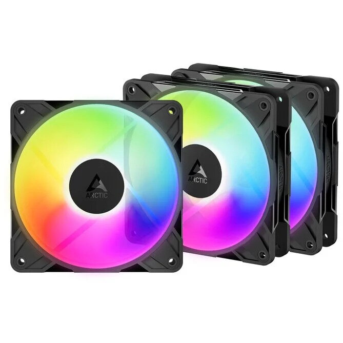 Ventilator P12 Pro Reverse A-RGB PWM  120mm 3Pack Negru