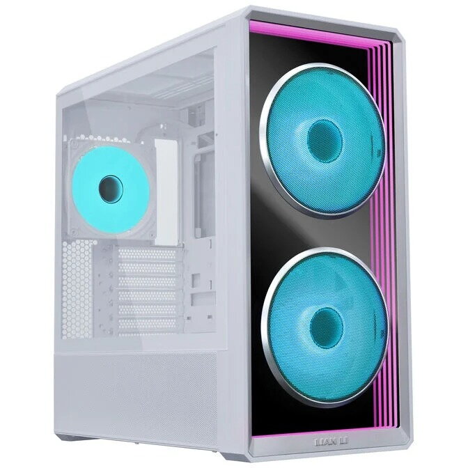 Carcasa Lian Li LANCOOL 217 INF Bundle + HydroShift II LCD-S 360TL AIO + 3x UNI FAN SL-INF 120 Reverse Blade Alb — imaginea 6