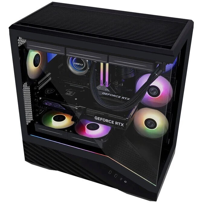Carcasa Vector V100 Midi-Tower ATX RGB Tempered Glass Negru