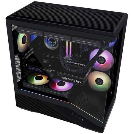 Carcasa Vector V100 Midi-Tower ATX RGB Tempered Glass Negru