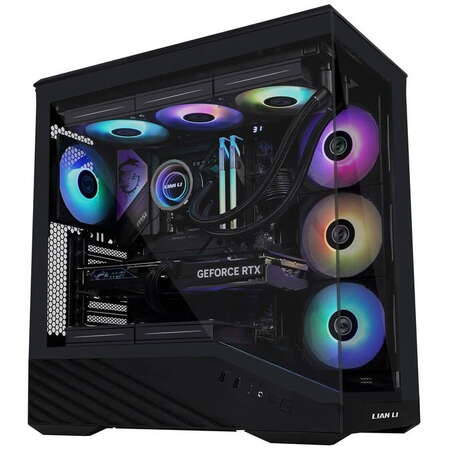 Carcasa Vector V100 Midi-Tower ATX RGB Tempered Glass Negru