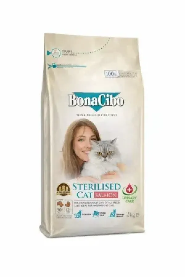 Hrana Pentru Pisici BonaCibo Adult Cat Sterilised Urinary Care cu Somon