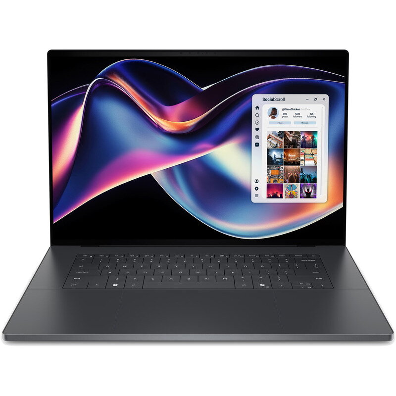 Laptop XPS 16 DA16260 WLED 2K 16 inch Intel Core Ultra 7 355 16GB 1TB SSD Windows 11 Pro Graphite