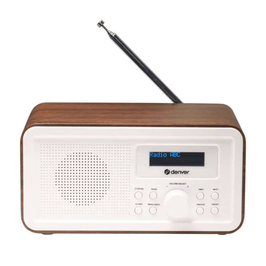 Radio Portabil Denver DAB-30DW DAB+/FM RMS 2W Dark Wood