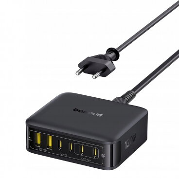 Incarcator Baseus Statie EnerFill FH21 120W 3.25A 2 x USB-A - 4 x USB-C Negru