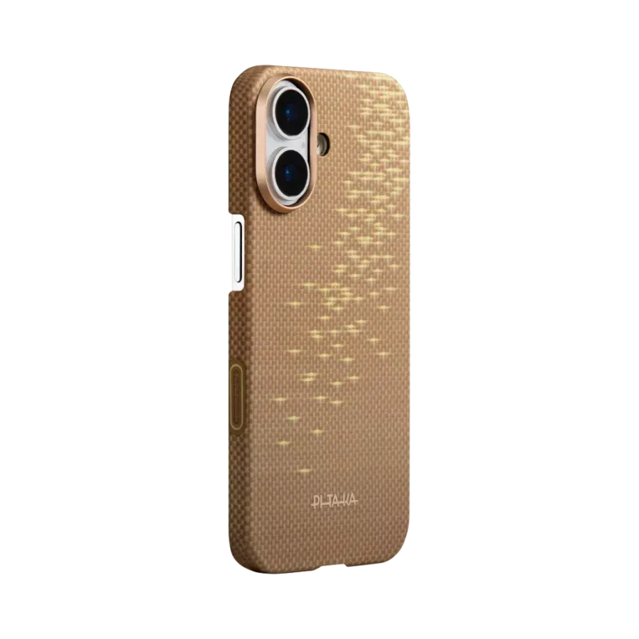 Husa Pitaka pentru iPhone 17 Glinds of Gold Ultra-Slim Auriu