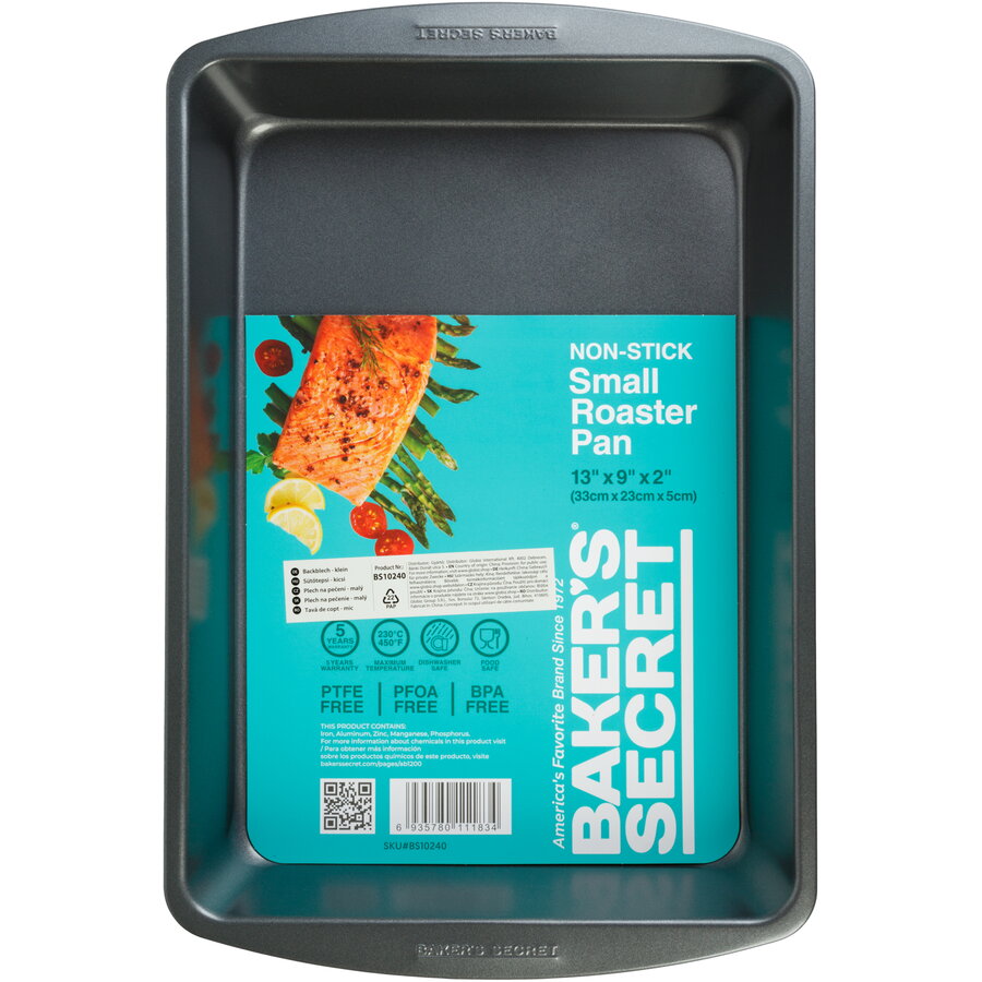 Tava Cuptor 36.8 x 24 x 5 cm Tava Antiaderenta Dreptunghiulara pentru Prajituri Carne si Legume