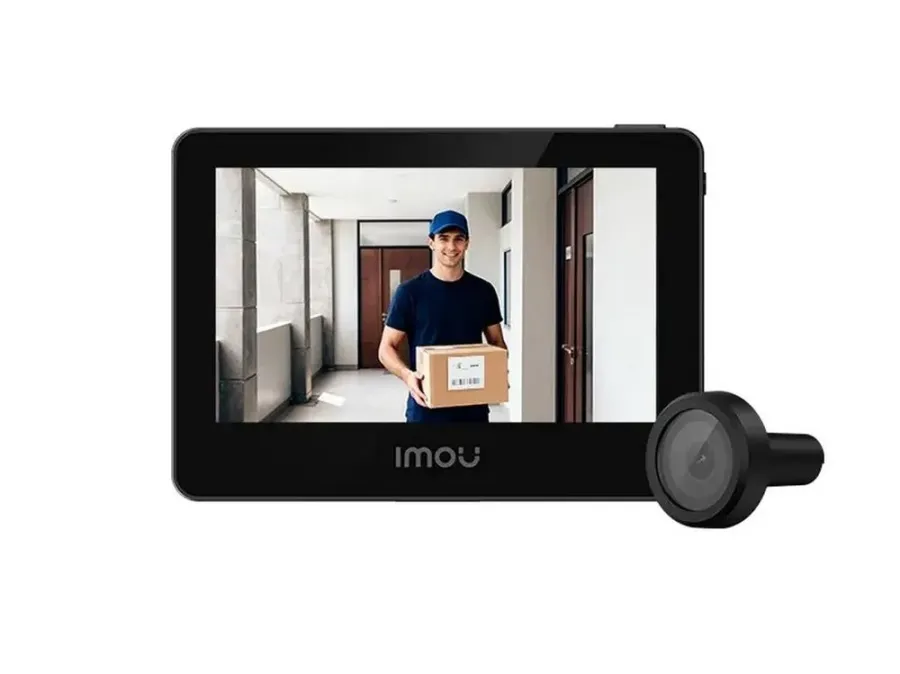 Accesorii Supraveghere IMOU VD1 Vizor de Ușă cu Camera 5MP și cu Ecran Interior 4.3Inch Detectare Persoane Wi-Fi Negru — imaginea 2