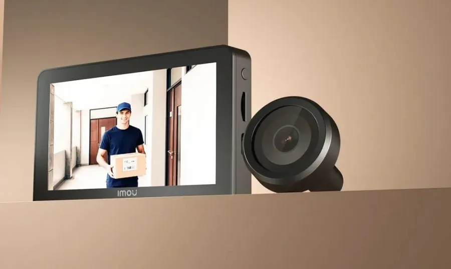 Accesorii Supraveghere IMOU VD1 Vizor de Ușă cu Camera 5MP și cu Ecran Interior 4.3Inch Detectare Persoane Wi-Fi Negru — imaginea 3