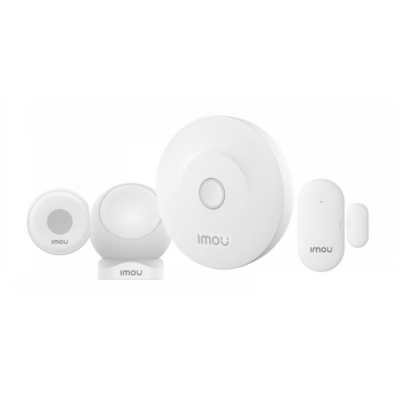 Kit Alarma pentru Casa Gateway ZG2 + Buton Alarma ZE1 + Senzor Fereastra ZD1 + Senzor de Miscare ZP1 Wi-Fi Alb