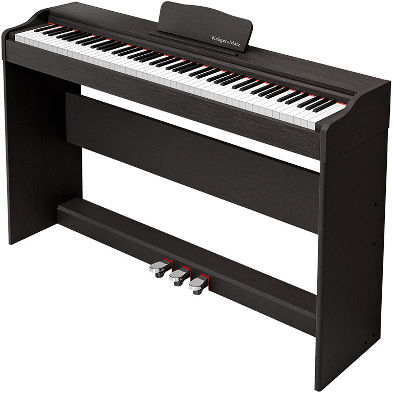 Pian KMDP-105-BK Digital 25W PVC 88 Taste 3 Pedale