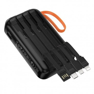 Baterie Externă Hoco J151 10000mAh 10W 1 x Lightning - 1 x microUSB - 1 x USB-A - 1 x USB-C Negru — imaginea 3