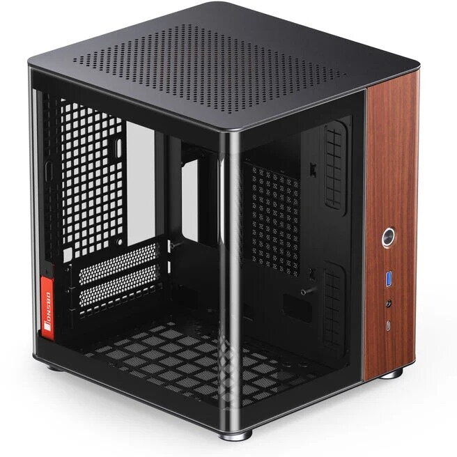 Carcasa Jonsbo TK-0 Mini-Tower Mini-ITX Tempered Glass Negru — imaginea 5