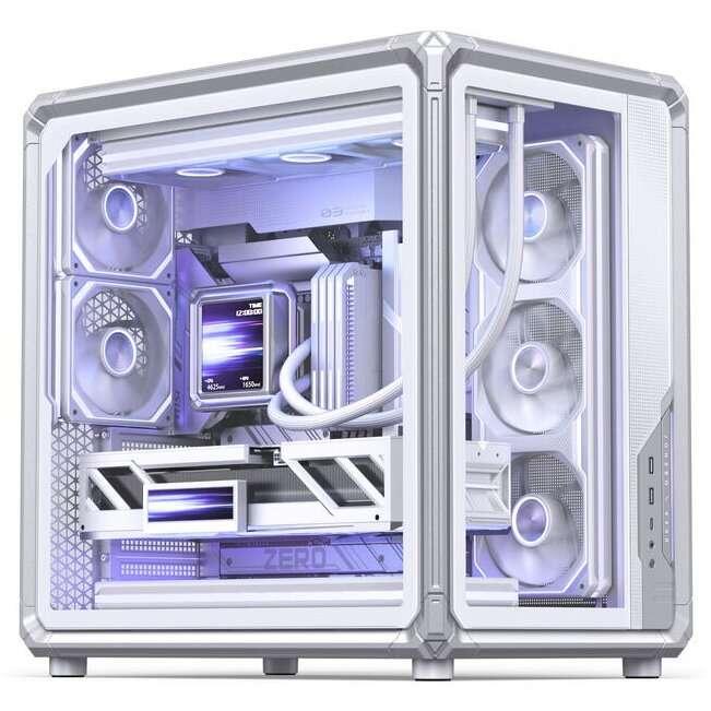 Carcasa X400 Midi Tower ATX Tempered Glass Alb
