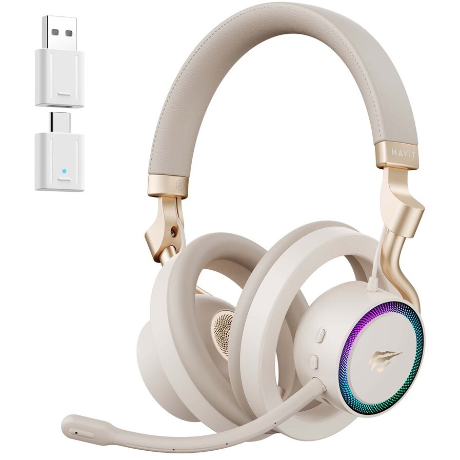 Casti Fuxi-H8  Wireless Gaming Auriu