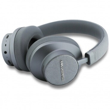 Căști Karl Lagerfeld Handsfree Bluetooth Saffiano Elongated A2DP ANC Gri