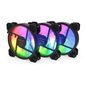 Ventilator Lunar ARGB KIT 3x 120mm Negru