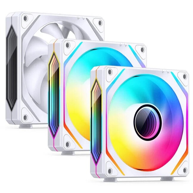 Ventilator ZL-120W PWM ARGB 3Pack 120mm Alb