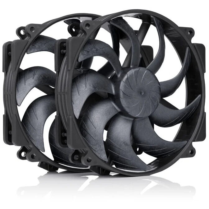 Ventilator NF-A14X25r G2 PWM Sx2-PP chromax.black LCP 140mm 2Pack Negru