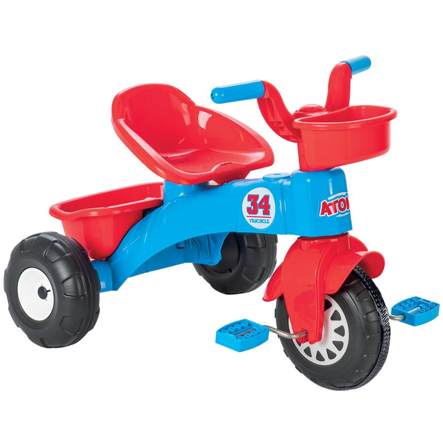 Tricicleta Atom 3+ Ani Albastru-Rosu