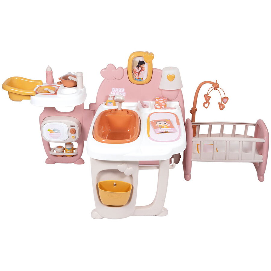 Set Baby Nurse Centru mare de joaca pentru papusi cu 18 accesorii +3 ani
