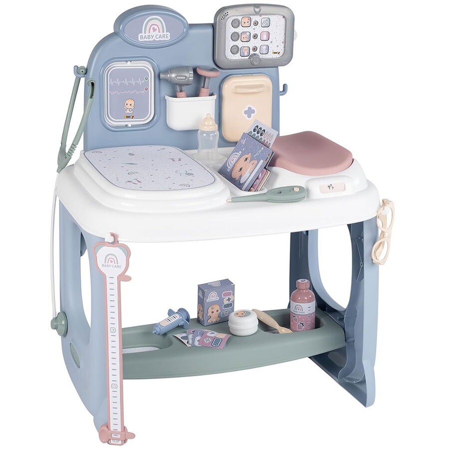 Set Baby Care Centru de ingrijire albastru cu accesorii +3 ani