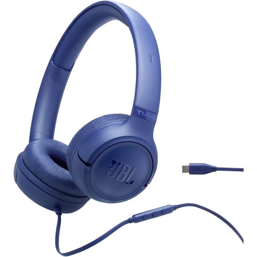 Casti Audio cu Fir Tune 530C USB-C Albastru