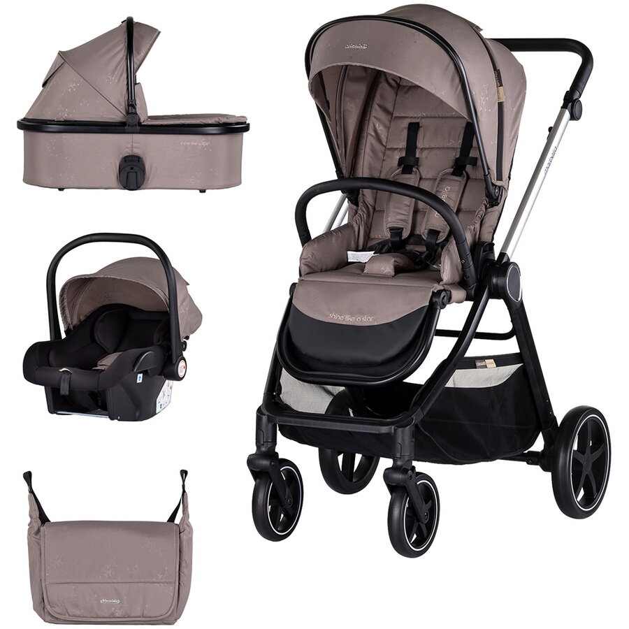 Carucior Marbella 3 in 1 Varsta 0 - 4 Ani Maxim 22KG Tiramisu