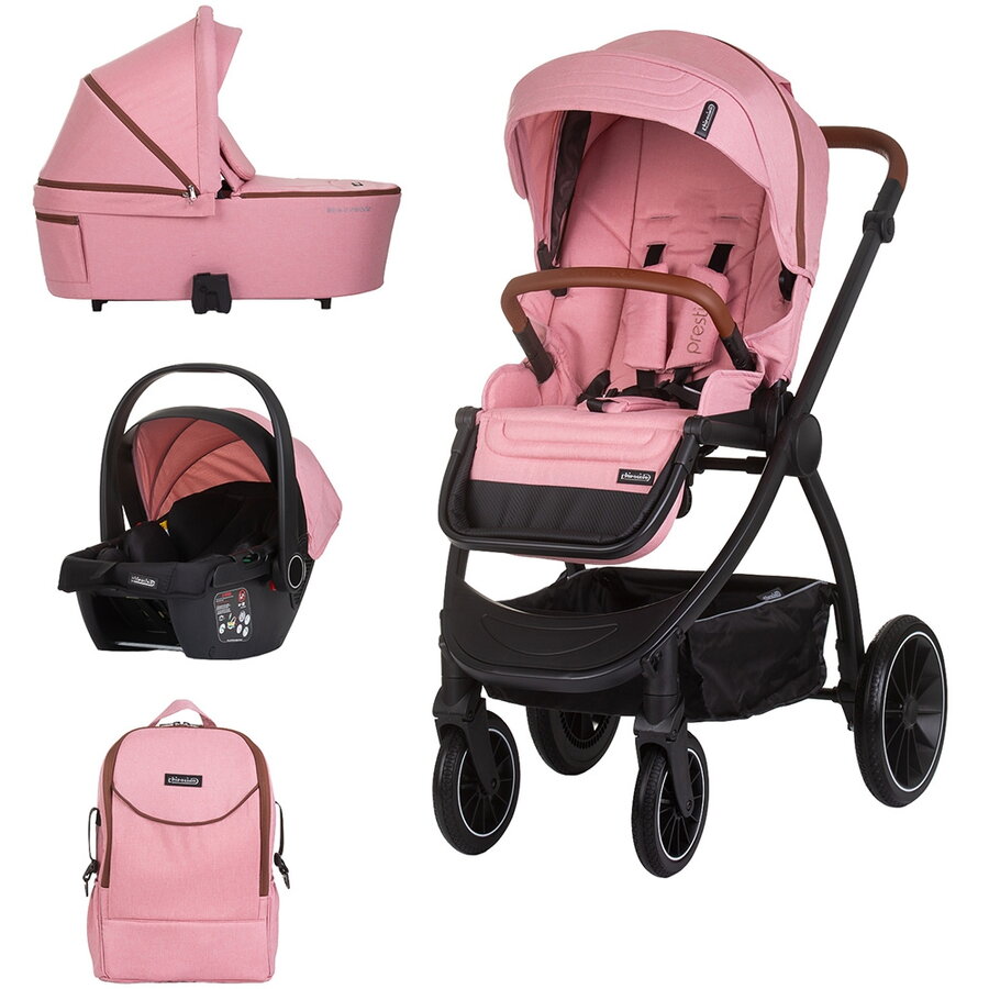 Carucior Prestige 3 in 1 de la Nastere Maxim 22KG Roz