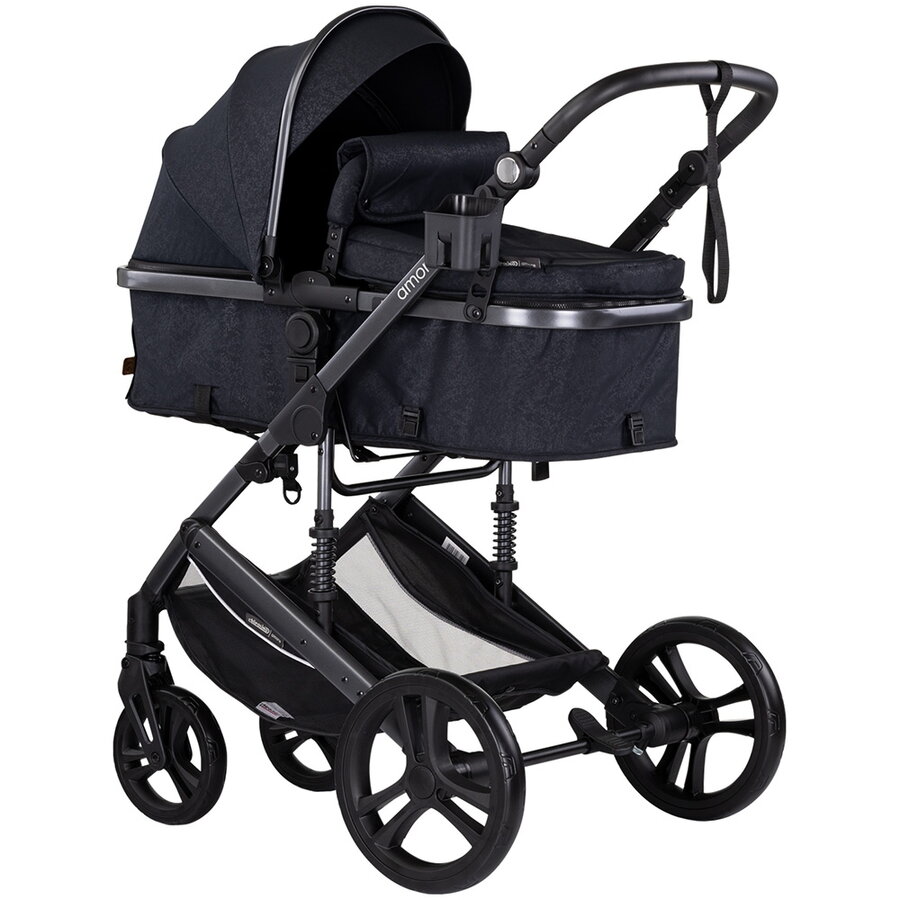 Carucior Amore 2 in 1 de la Nastere pana la 22KG Negru