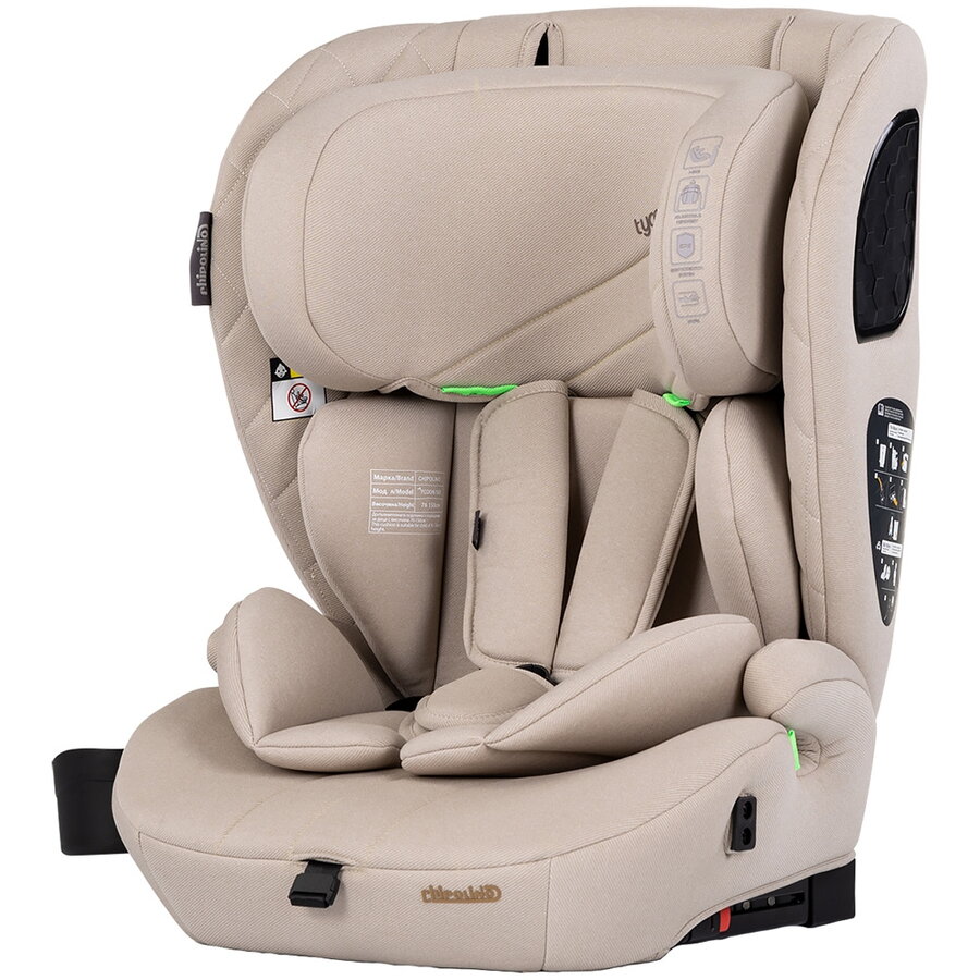 Scaun Auto Copii Tycoon Iso I-Size cu Isofix 76-150CM Varsta 15 Luni - 12 Ani Tiramisu