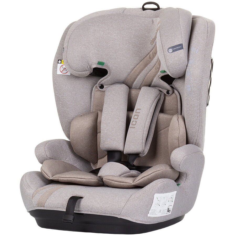 Scaun Auto Copii Icon I-Size 76-150CM Varsta 15 Luni - 15 Ani Roz Macadamia Bej