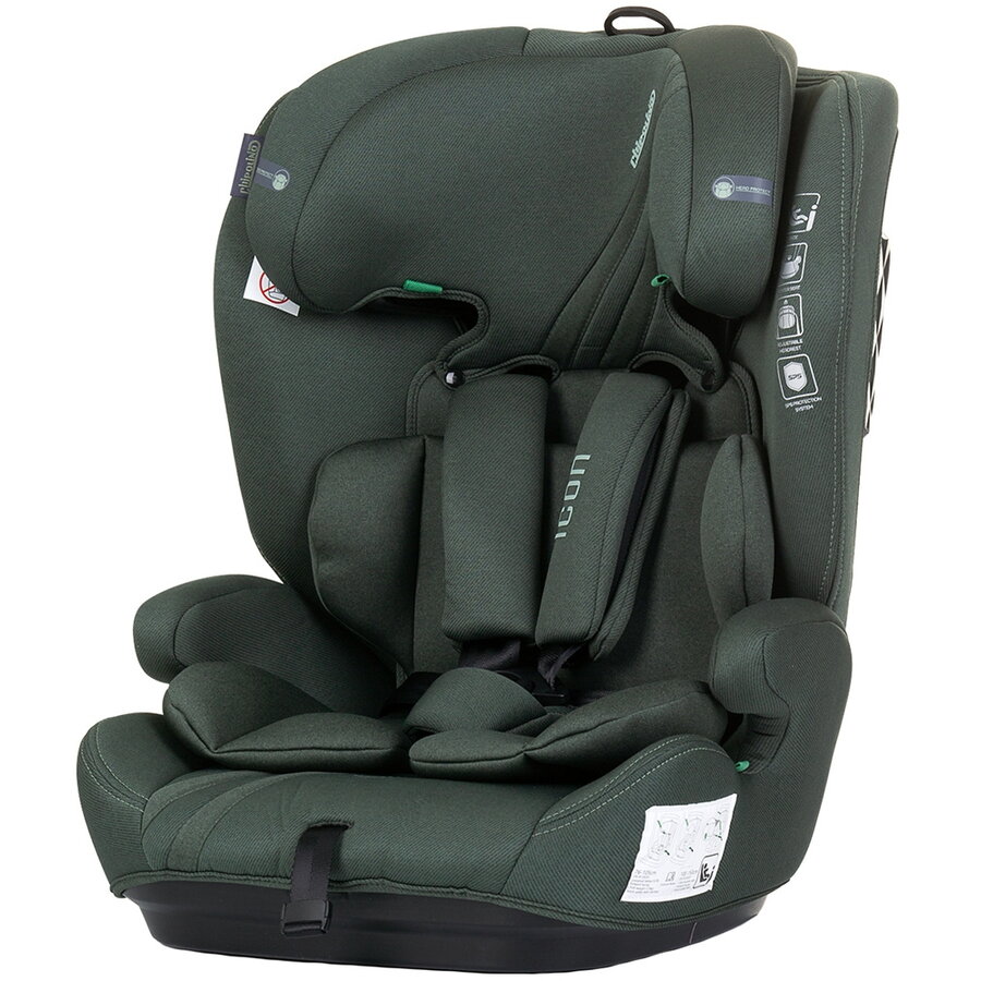 Scaun Auto Copii Icon I-Size 76-150CM Varsta 15 Luni - 15 Ani Roz Verde