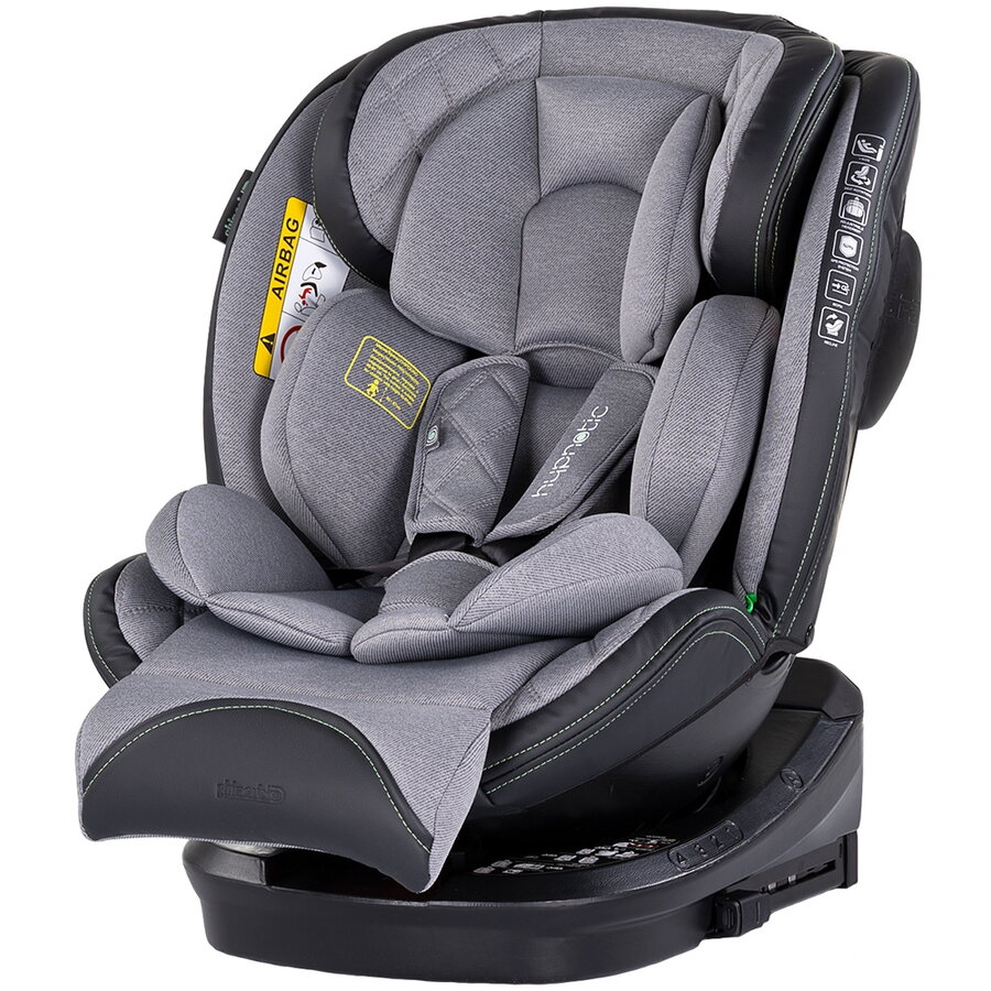 Scaun Auto Copii Hypnotic I-Size 40-150CM cu Isofix Varsta 0 - 12 Ani Gri