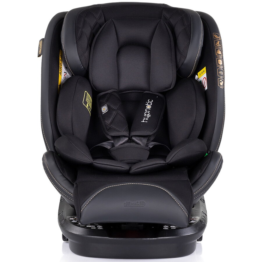 Scaun Auto Copii Hypnotic I-Size 40-150CM cu Isofix Varsta 0 - 12 Ani Negru
