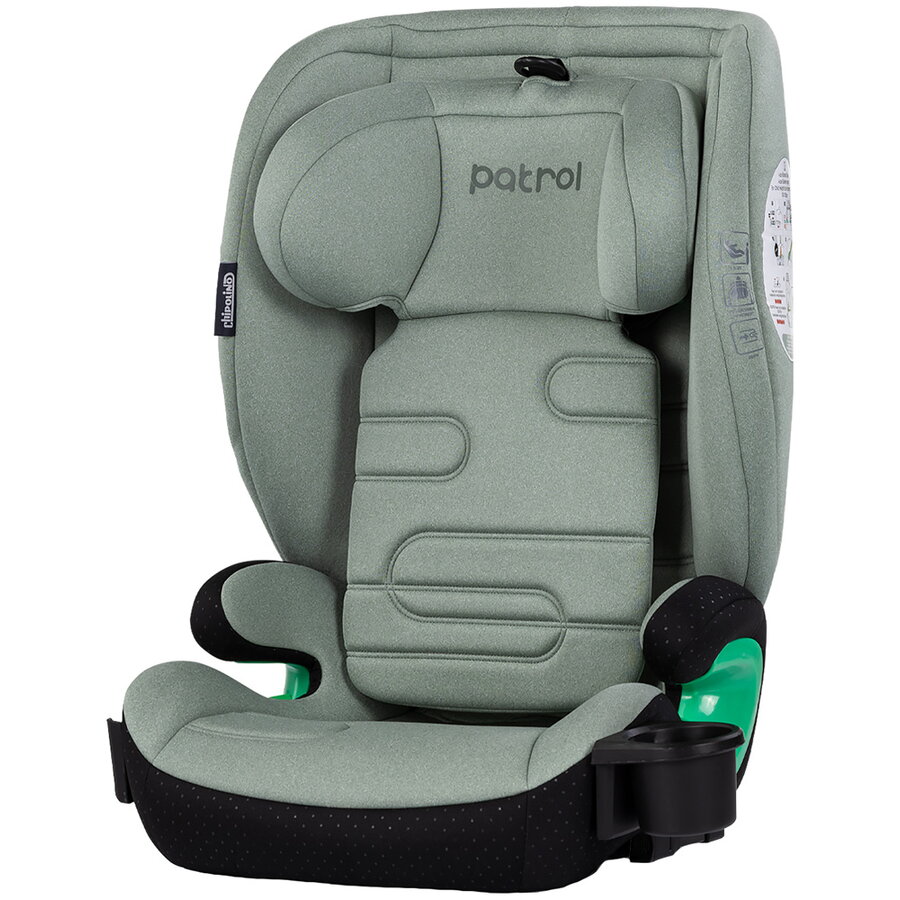 Scaun Auto Copii Patrol I-Size 100-150CM cu Sistem Isofix 4 - 12 Ani Matcha