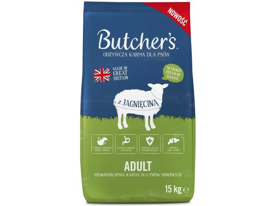 Hrana Uscata pentru Câini Butcher's Miel 15kg