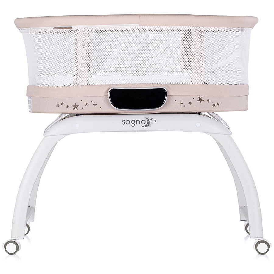 Patut cu Leganare Sogno 2 in 1 Cantar Integrat 0 - 6 Luni Macadamia