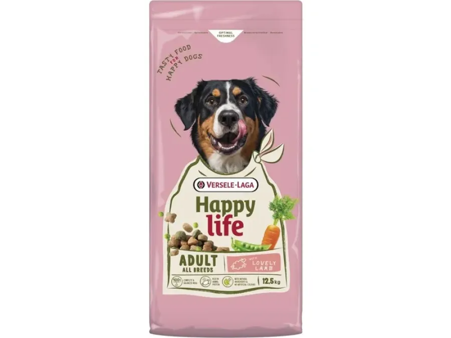 Hrana Uscata pentru Câini VERSELE-LAGA HappyLife Adult cu Miel 12.5kg