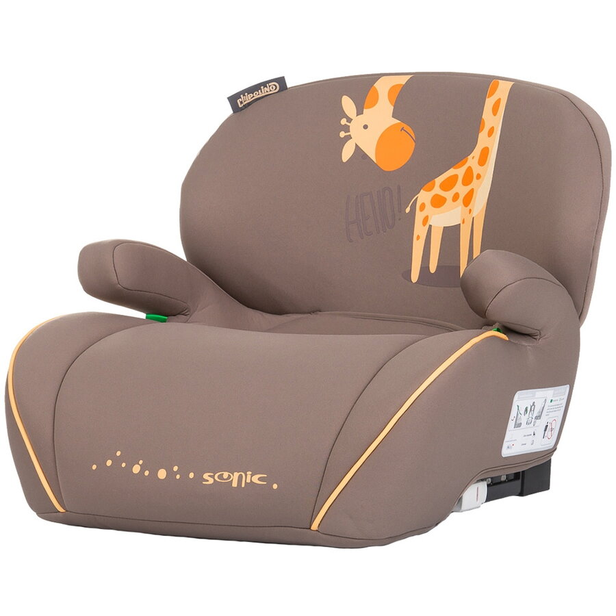 Inaltator Auto Sonic I-Size 125-150 cm cu Sistem Isofix Testat ADAC Giraffe